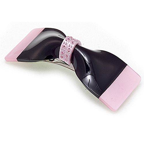 Caravan Tuxedo Pink-Black Barrette