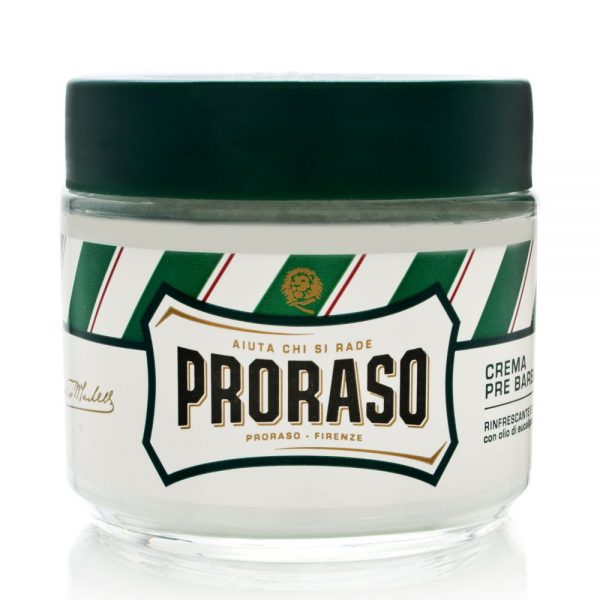 Proraso Pre-Shave Cream with Eucalyptus Oil and Menthol Refreshing and Toning Formula