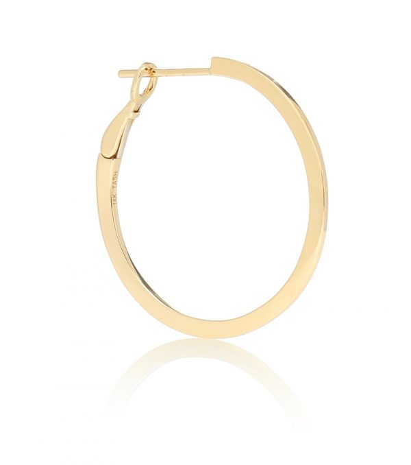 14kt gold single hoop earring