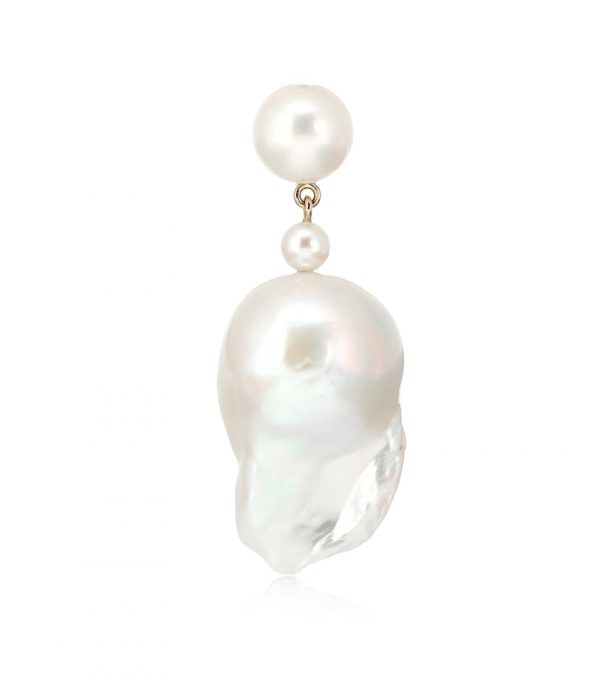 Exclusive to Mytheresa - Venus Grande 14-kt gold single earring with pearls