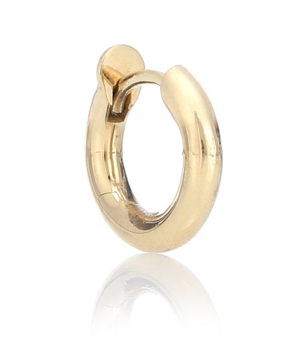 Mini Microhoop 18kt yellow gold single earring