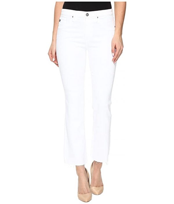 AG Adriano Goldschmied Jodi Crop in White (White) Women's Jeans