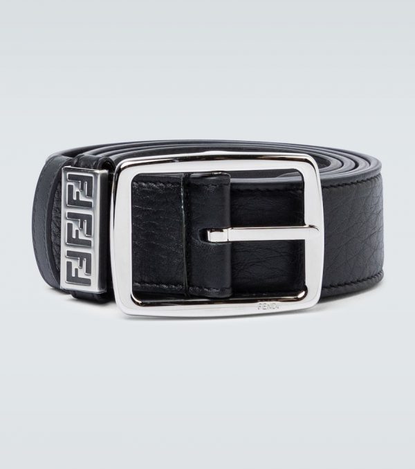 Classic buckle leather belt