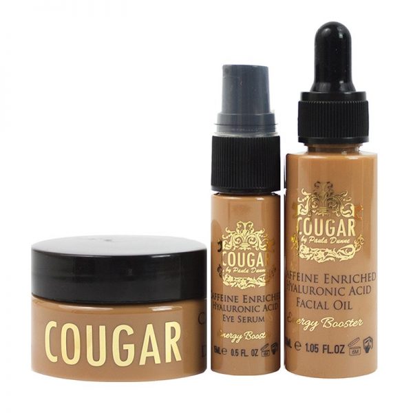 Cougar Caffeine Enriched Hyaluronic Acid Facial Oil Gift Set