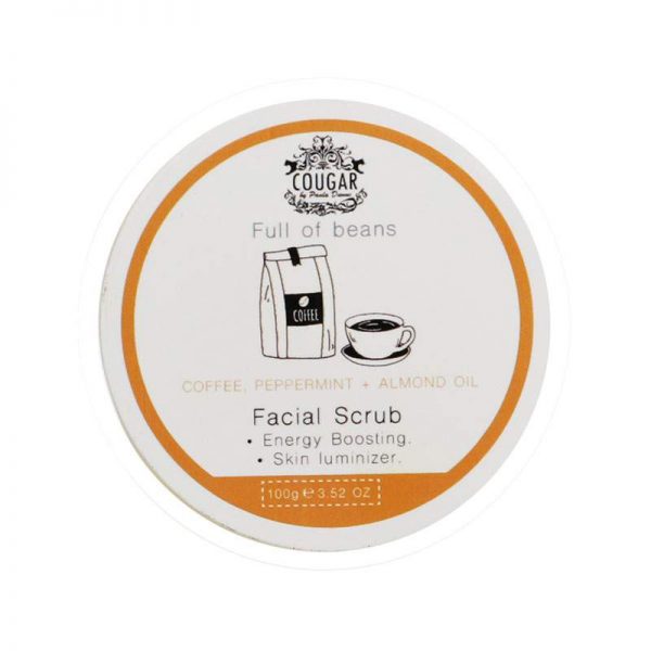 Cougar Facial Coffee Peppermint & Almond Oil Scrub 100g