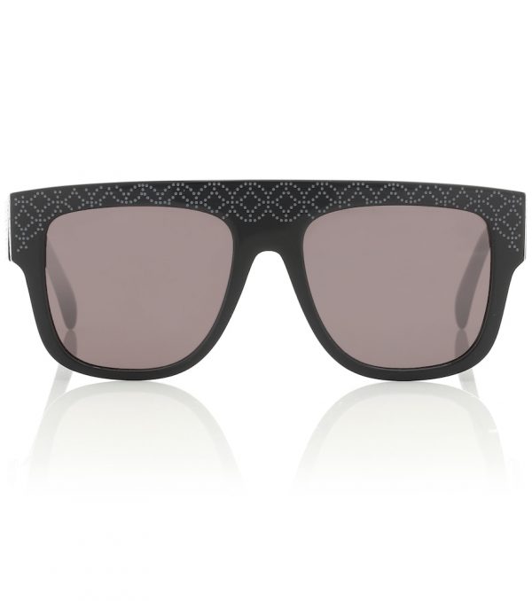 Engraved square sunglasses