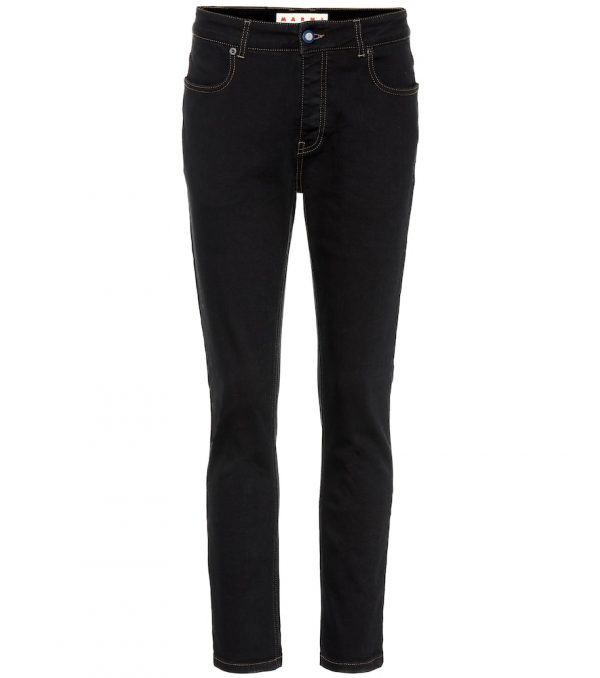 High-rise straight jeans