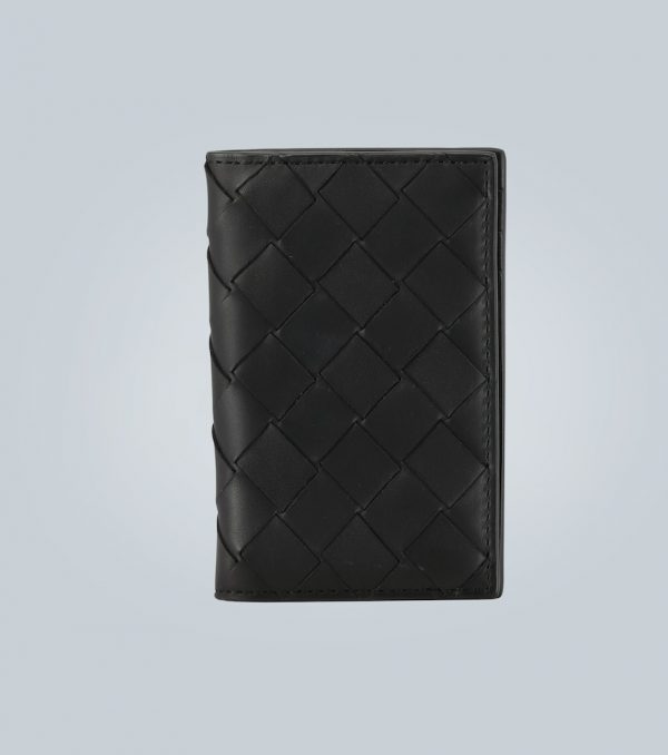 Intrecciato folded wallet