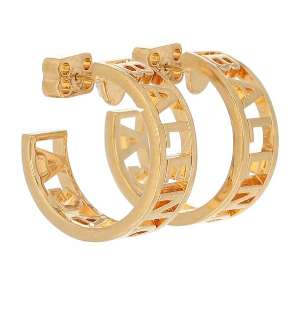 Logo hoop earrings