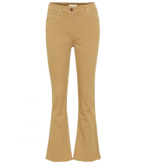 Mid-rise straight jeans