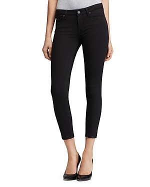 Paige Transcend Verdugo Crop Jeans in Black Overdye