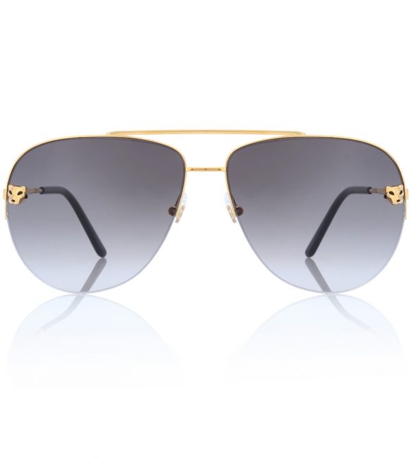 Panthère de Cartier aviator sunglasses