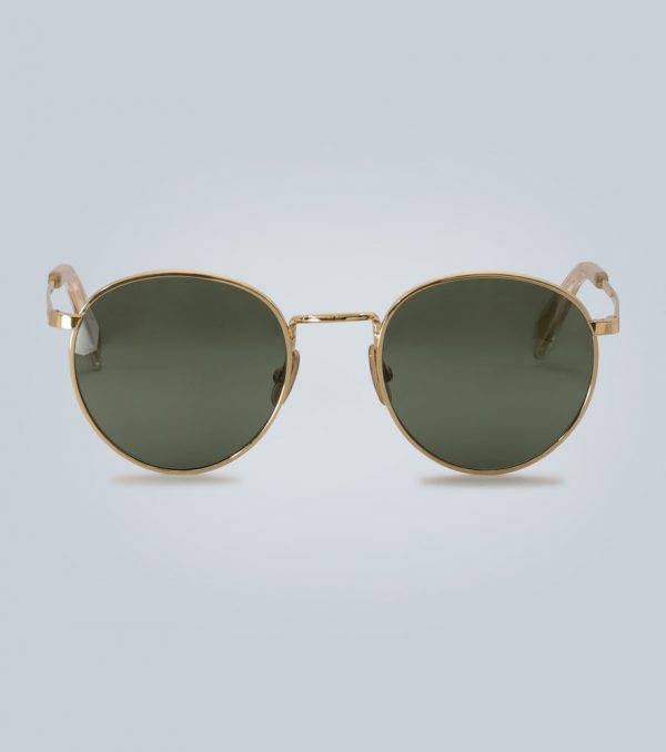 Rounded metal frame sunglasses