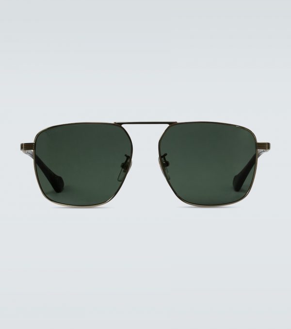 Squared aviator-inspired sunglasses