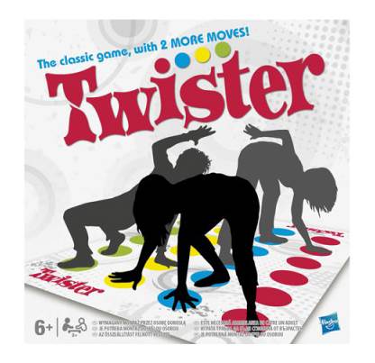 Twister Board Game w Colored Mat - Milton Bradley