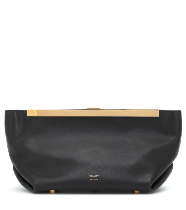 Aimee leather clutch