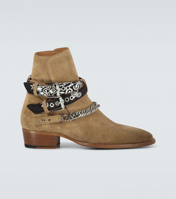 Bandana Buckle ankle boots