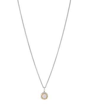 Bloomingdale's Marc & Marcella Diamond Necklace in Sterling Silver & 14K Gold-Plated Sterling Silver, 0.07 ct. t.w, 17 - 100% Exclusive