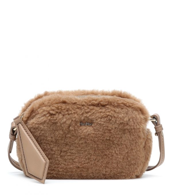 Camy camel hair-blend crossbody bag