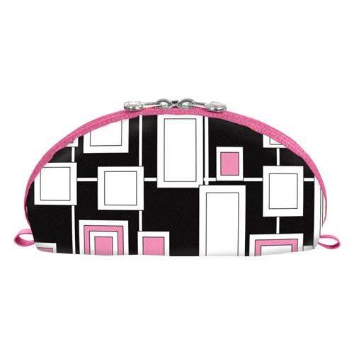 Cris Notti Pink Windows Dome Cosmetic Bag