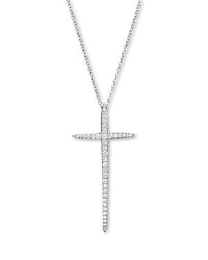 Diamond Cross Pendant Necklace in 14K White Gold, .25 ct. t.w. - 100% Exclusive