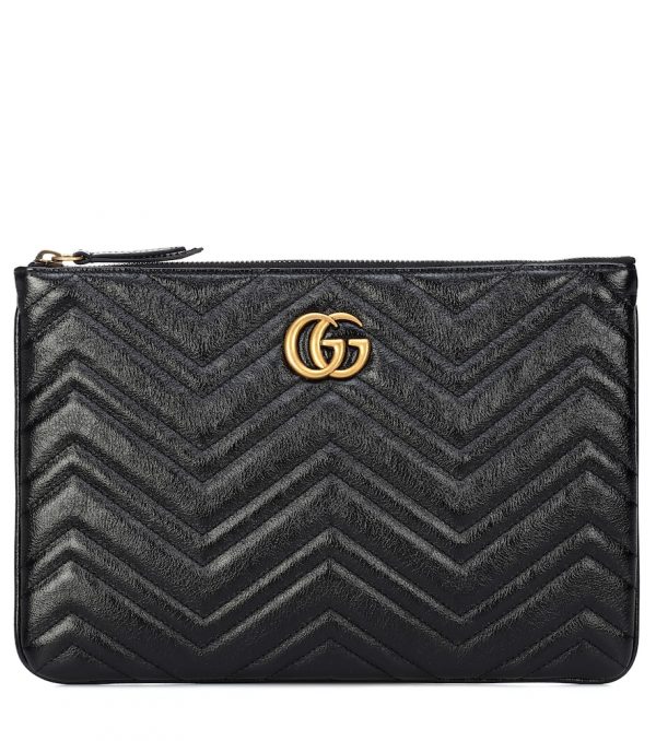 GG Marmont quilted leather clutch