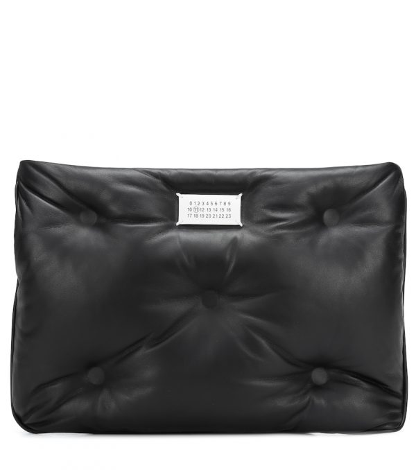 Glam Slam leather clutch