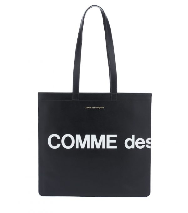 Huge Logo leather tote