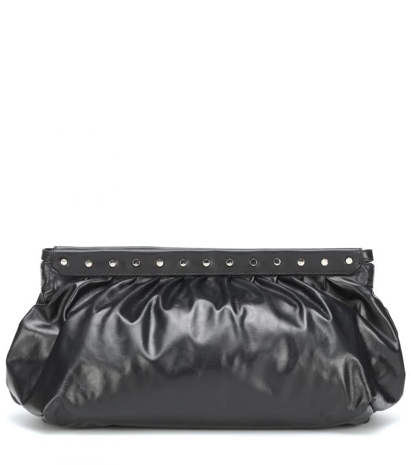 Luz leather clutch