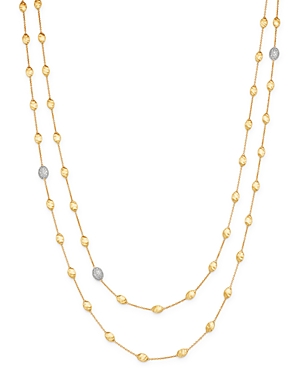 Marco Bicego 18K Yellow Gold Siviglia Diamond Long Station Necklace, 49.25