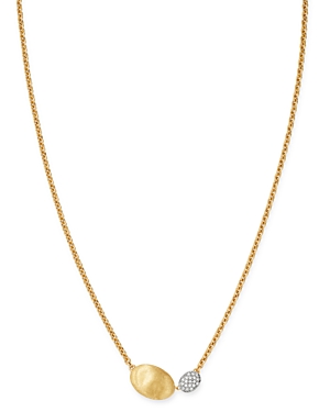 Marco Bicego 18K Yellow & White Gold Siviglia Diamond Pendant Necklace, 16