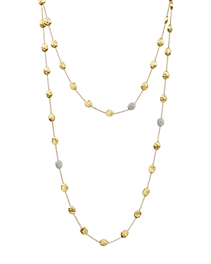 Marco Bicego Siviglia 18K Yellow Gold Necklace with Diamond Stations, 49.5