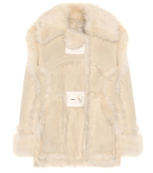 Oversized shearling jacket