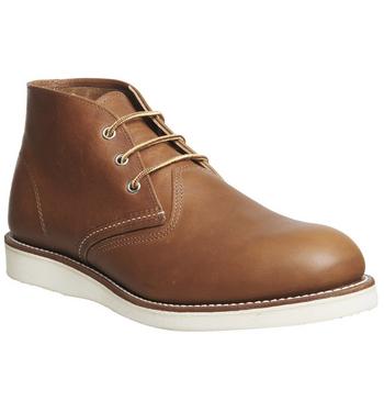 Redwing Work Chukka boots TAN LEATHER