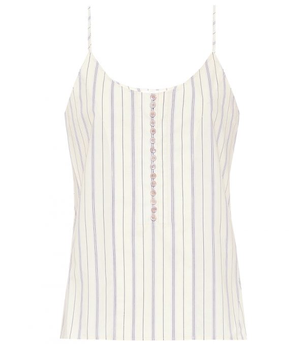 Striped cotton camisole