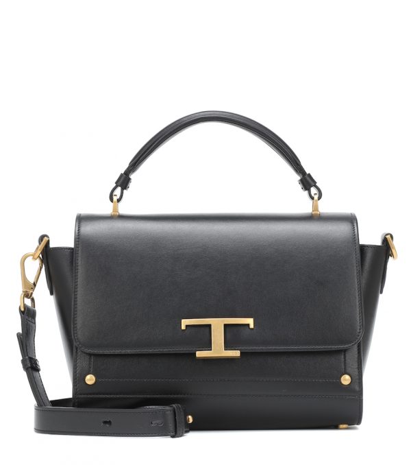Timeless T small leather tote