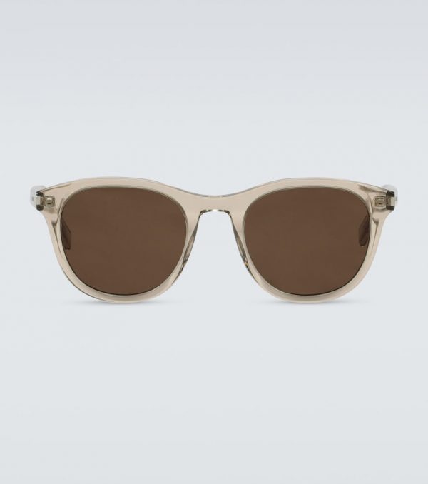 Transparent-frame sunglasses