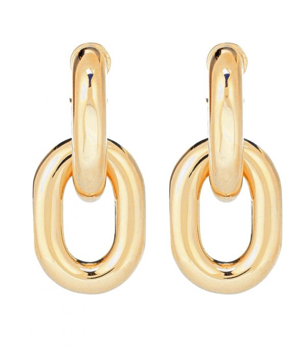 Chain hoop earrings