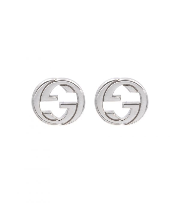 Interlocking G sterling silver earrings