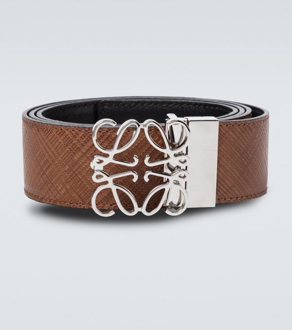 Anagram leather belt