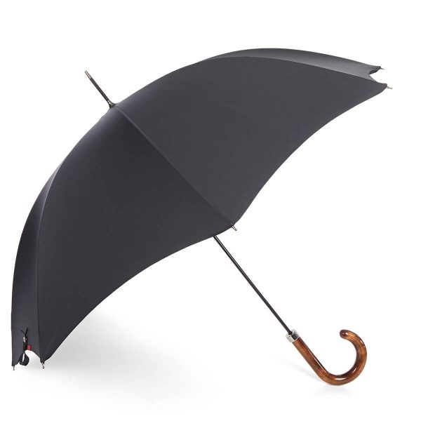 City Slim Gents Umbrella with Scorch Polish Maple Handle - Navy