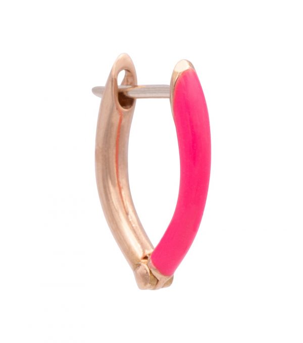 Cristina 18kt rose gold single hoop earring