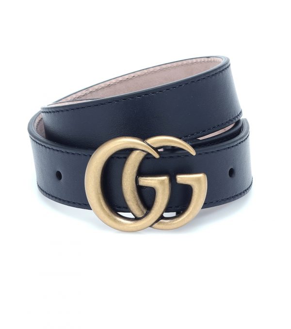 Double G leather belt