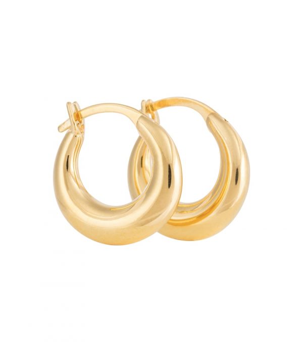 Essential Small 18kt gold vermeil hoop earrings