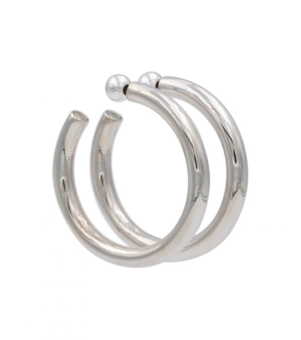 Everyday Medium sterling silver hoop earrings
