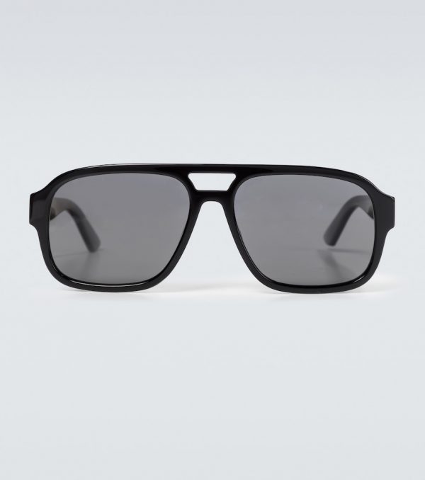 Acetate aviator sunglasses