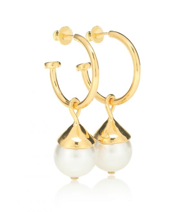 Everyday Pearl 18kt gold-plated earrings