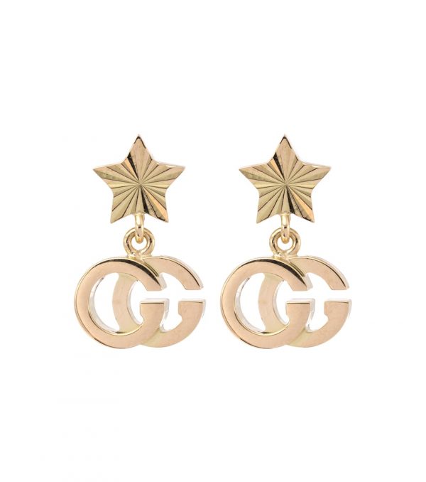 GG Running 18kt yellow gold earrings