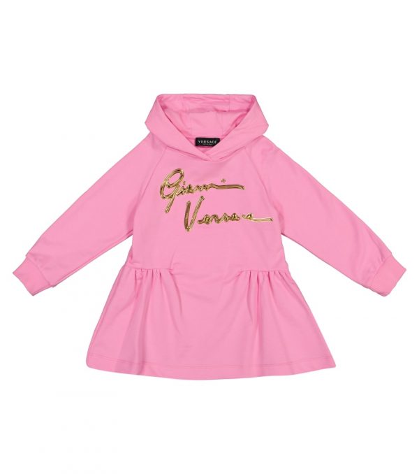 GV Signature cotton hoodie dress