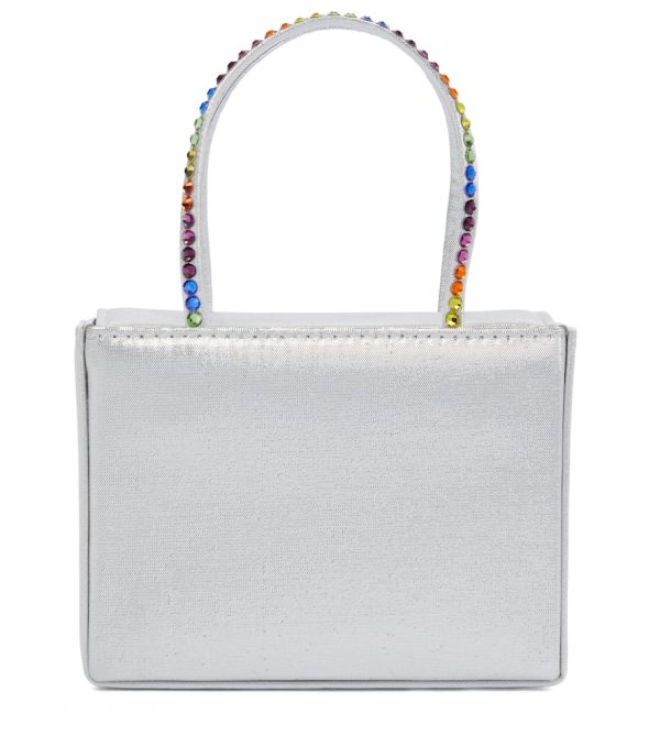 Gilda Super Mini embellished satin tote